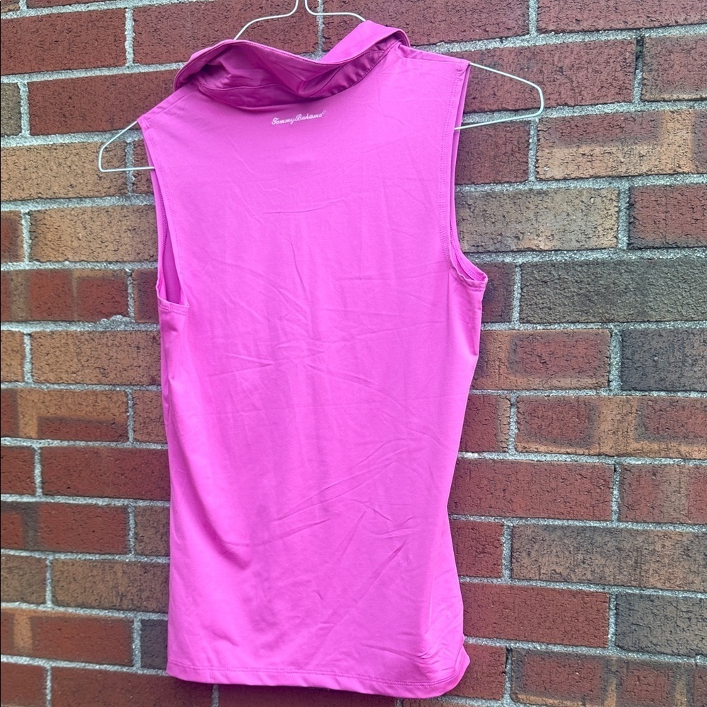 Tommy Bahama golf Vibrant Pink Sleeveless Blouse - Picture 4 of 7